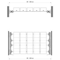 Plus - Porte-objets 5J - transparent - aluminium brillant - polycarbonate transparent 4